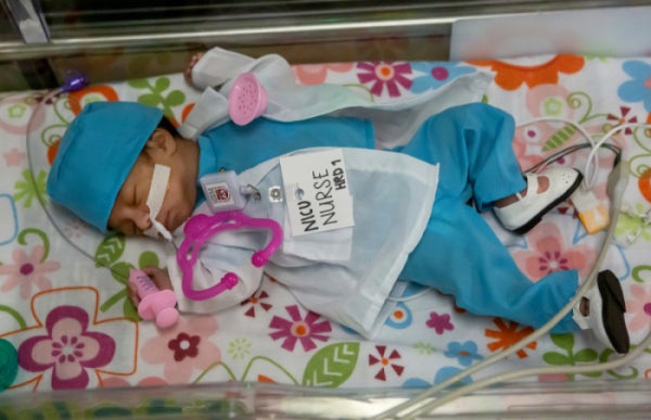 Infant costume party