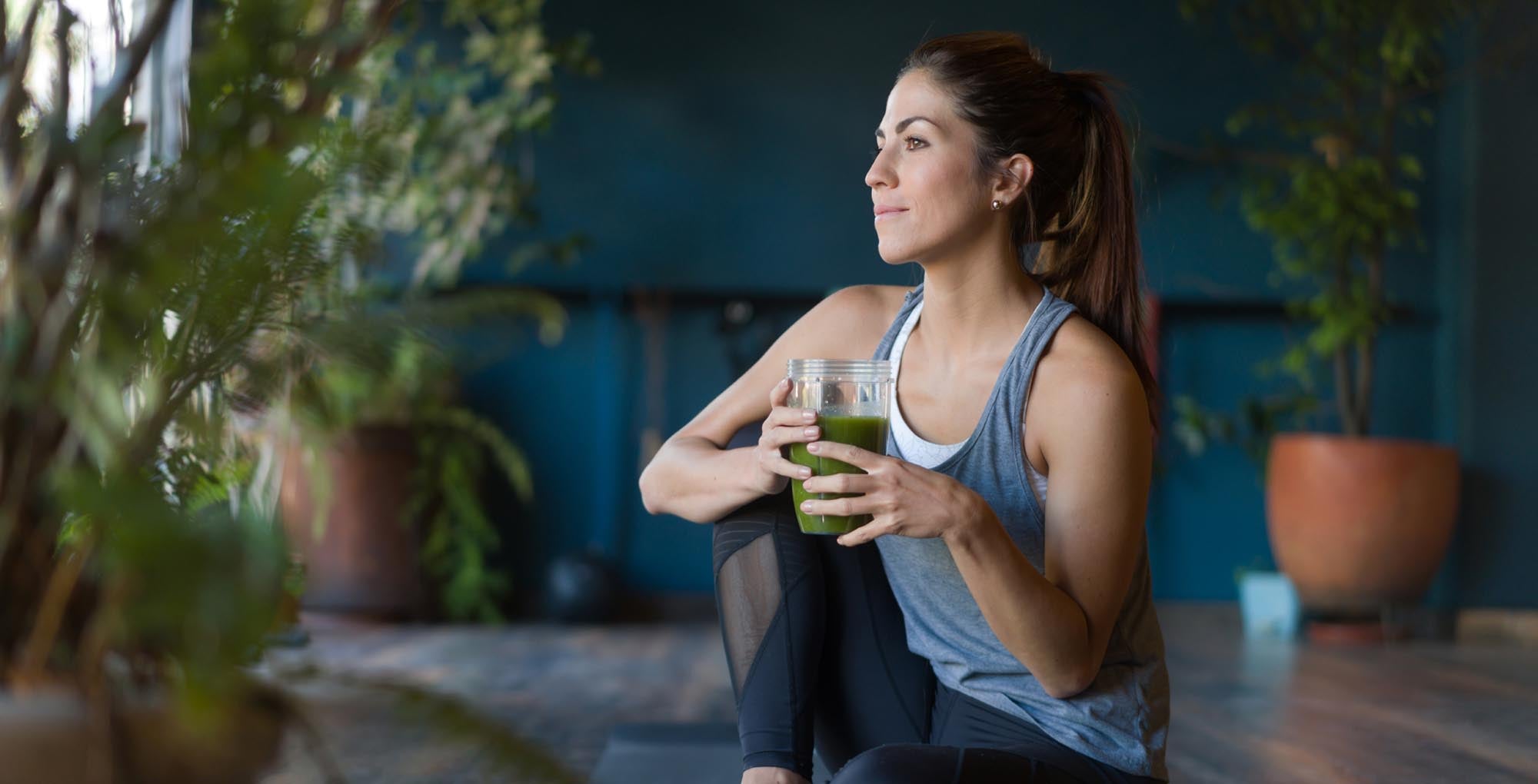 Woman enjoying a peaceful moment alone