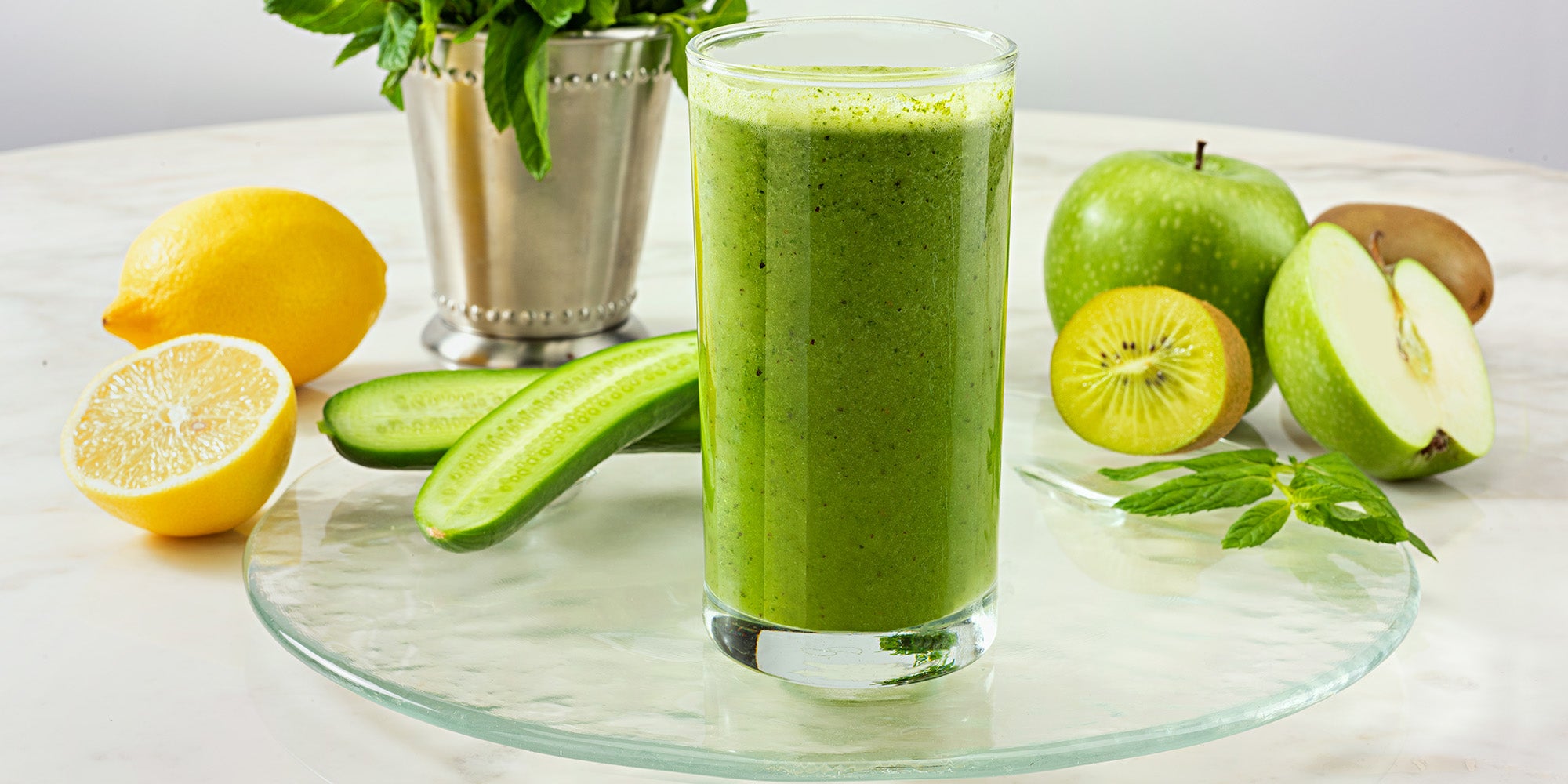 Healthy food on table