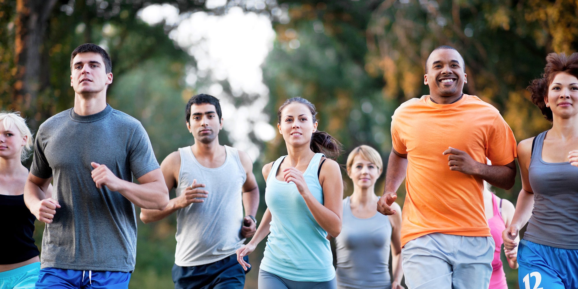 A group of runners outdoors