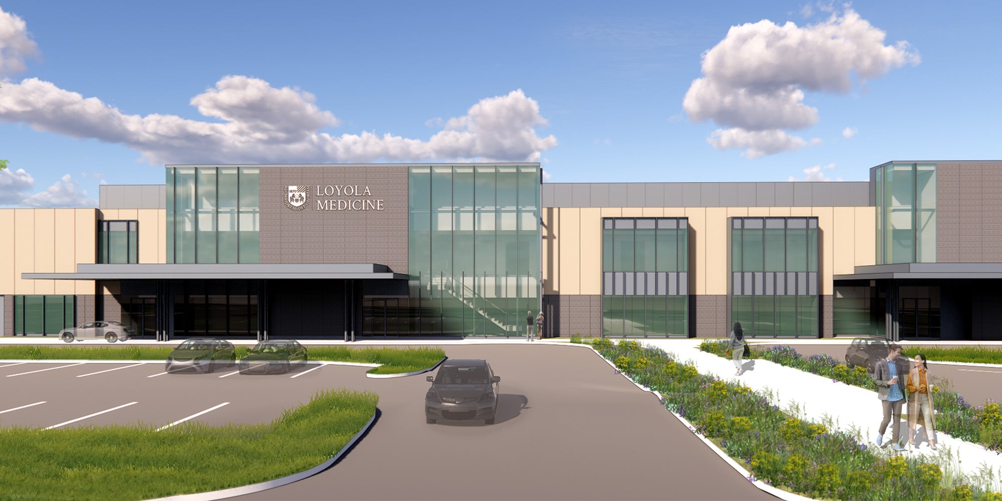 Rendering of Loyola's new ambulatory care center