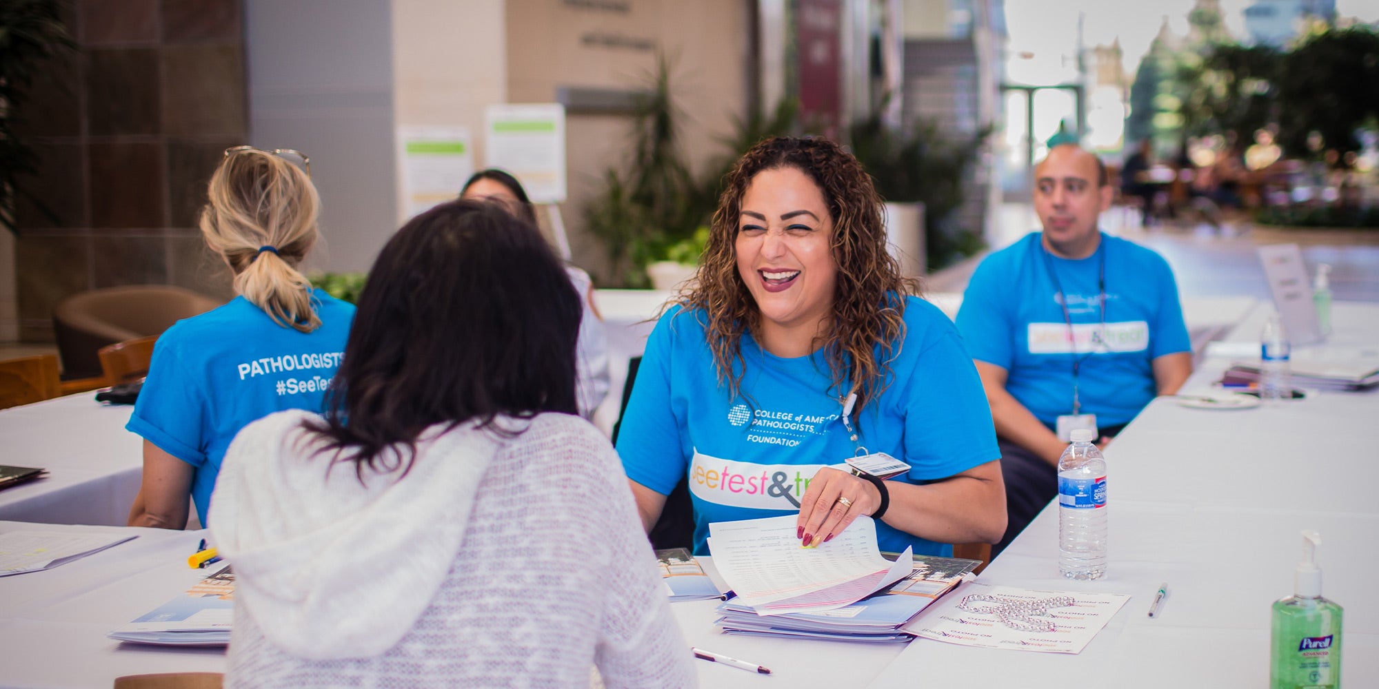 See, Test and Treat volunteer