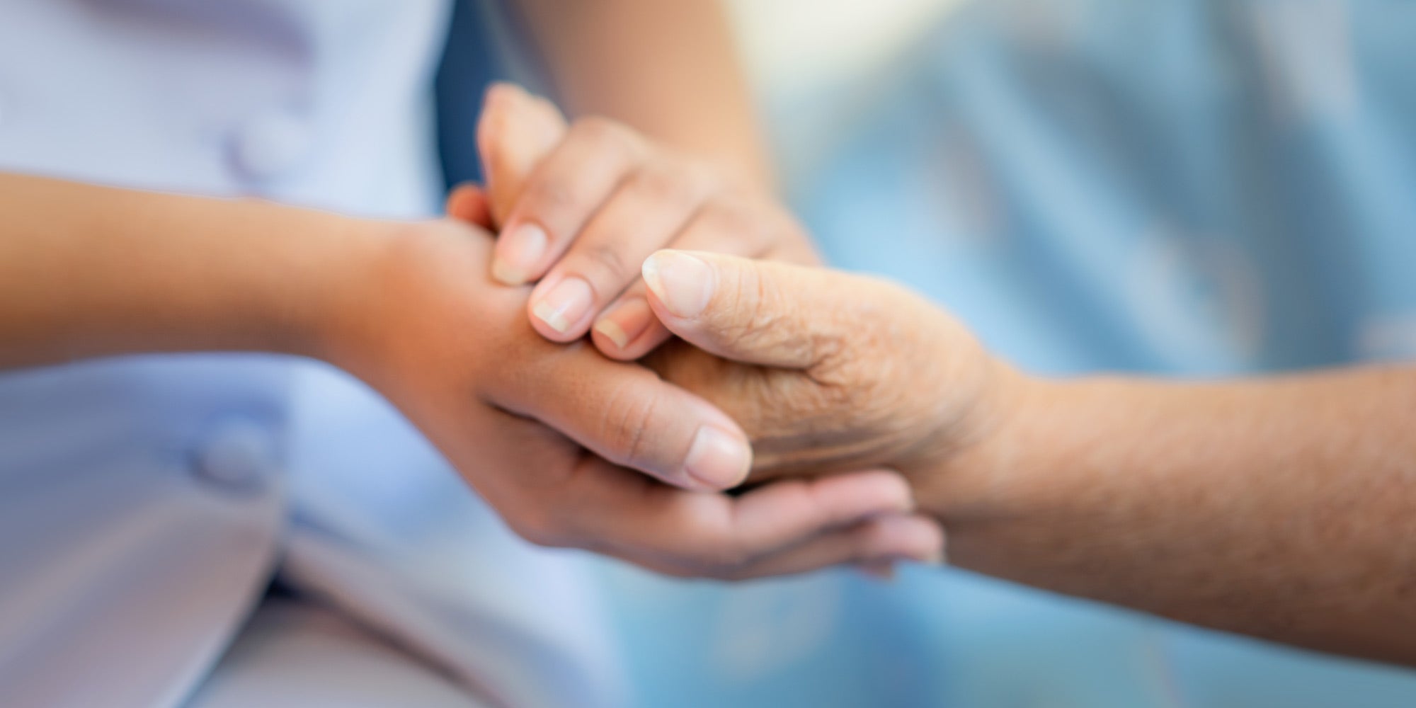 Volunteer caring hands