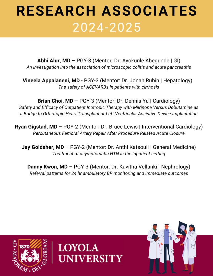 Research Associate list