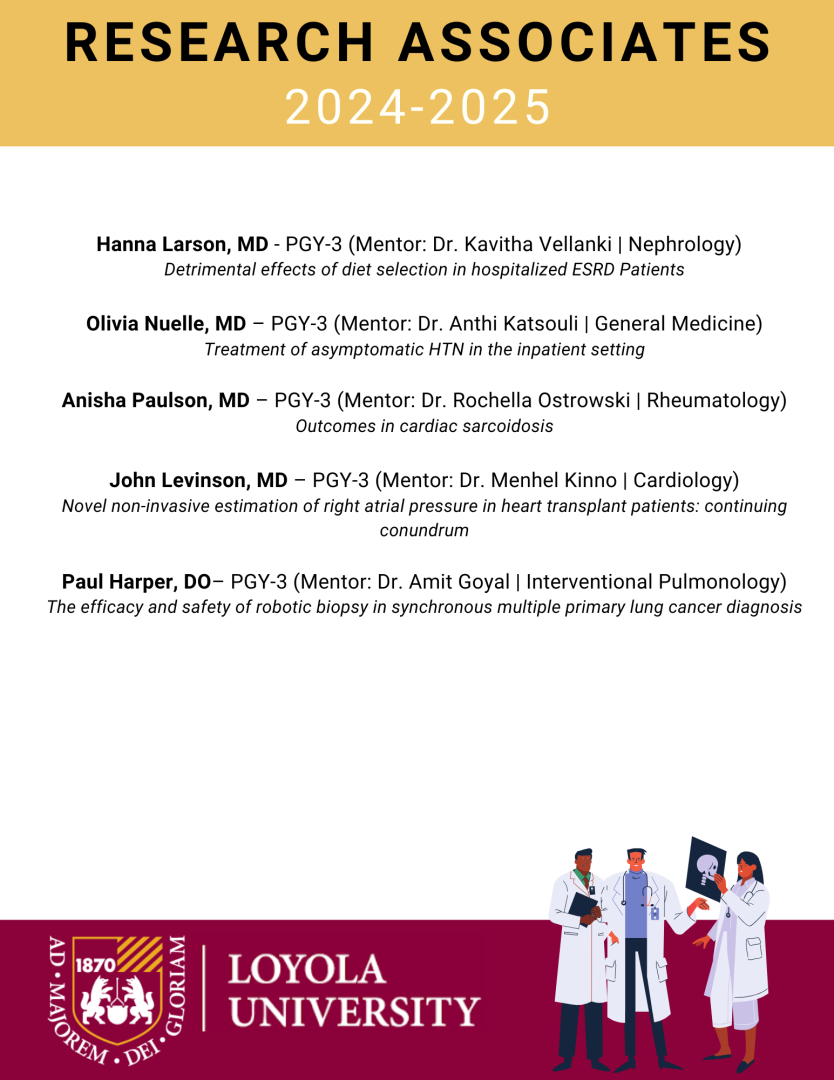 Research Associate list